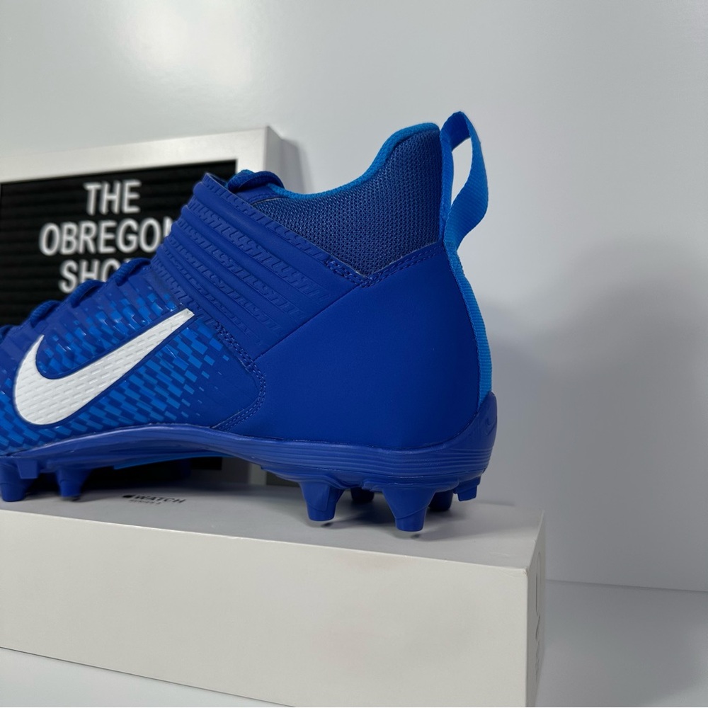 NIKE ALPHA MENACE VARSITY 2 GAME ROYAL MENS FOOTBALL CLEATS SIZE 11 BLUE WHITE - Picture 10 of 10